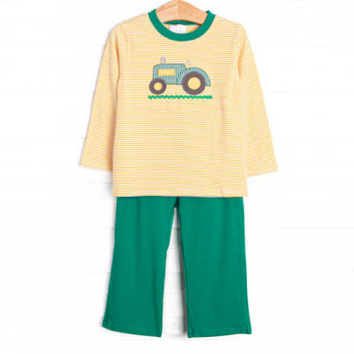 Clean Cut Applique Pant Set, Green – Stitchy Fish