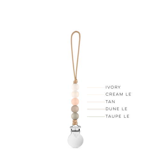 Quinn Cutie Clip - Beaded Teether Pacifier Clip