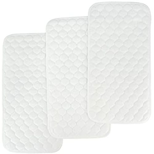 Bamboo Quilted Thicker Longer Waterproof Changing Pad Liners for Babies 3 Count by BlueSnail