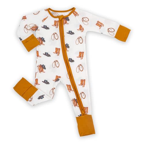 LollyBanks Baby Pajamas, 2-Way Zipper Romper, 95% Viscose Made from Bamboo and 5% Spandex, Baby Sleepers