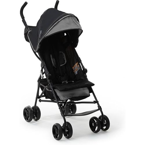 Ingenuity3D Mini Convenience Stroller – Lightweight Stroller with Compact Fold, Multi-Position Recline, Canopy with Pop Out Sun Visor and More – Umbrella Stroller for Travel and More, Gray