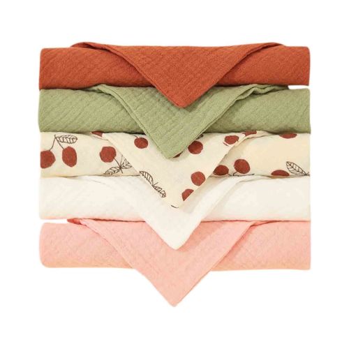 HGCCGDU Spring Newness Cotton Hooded Towels, E, 5 Count