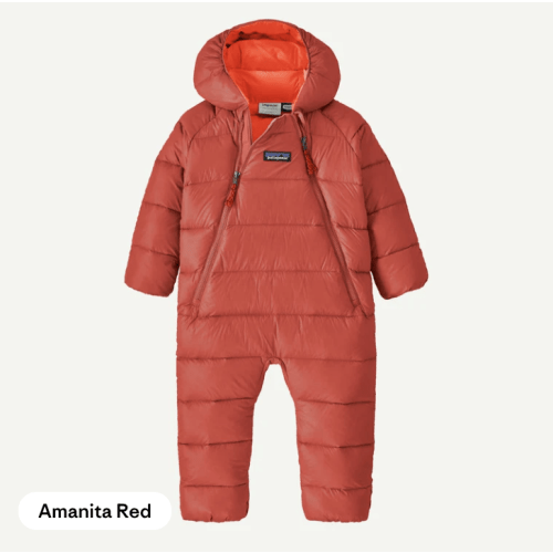 Patagonia Infant Hi-Loft Down Bunting, Red, 12-18m
