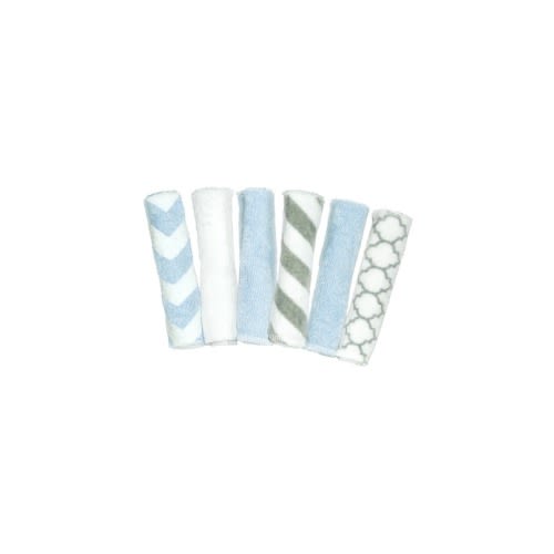 Kushies Wash Cloths Blue & Grey