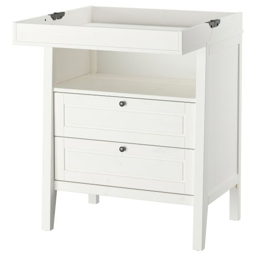 SUNDVIK Changing table/chest - white