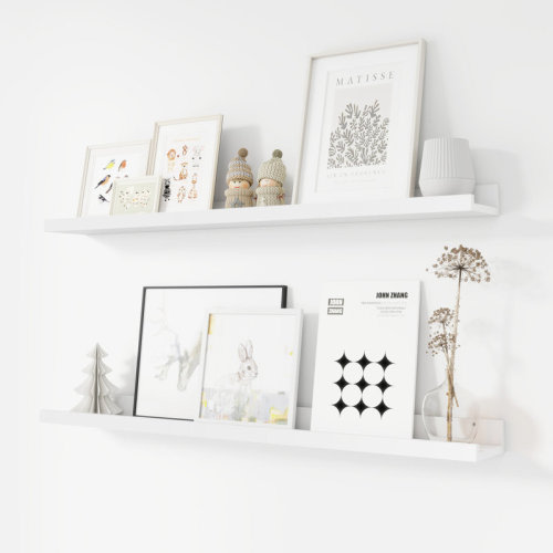 Millwood Pines Darlicia 2 Piece Picture Ledge Wall Mounted Shelf & Reviews | Wayfair