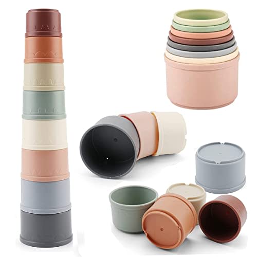 Cosaway Baby Stacking Nesting Cups Toys, Montessori Toys for Toddlers 6+ Months (618-90)