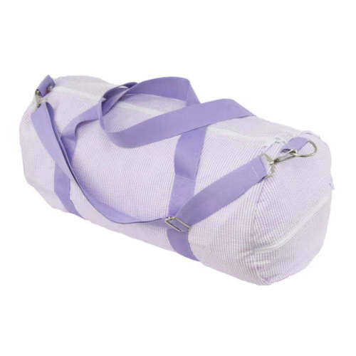 Lilac Seersucker Weekender