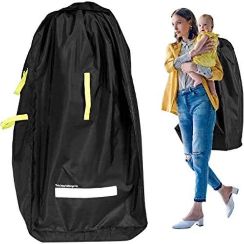 Car Seat Travel Bag with Backpack Straps – Protective Airport Approved  Airplane Baggage Gate Check Luggage Storage Sack for Traveling with Booster  or Carseat – Universal 2-in-1 Carrying Jacket System : 