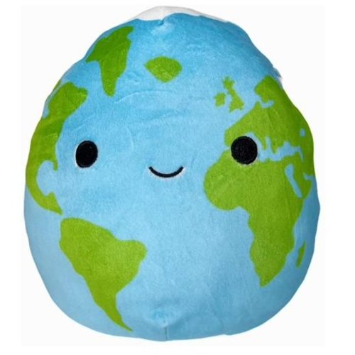 Squishmallows Kellytoy Official 8" Roman the Planet Earth Space Squad Plush Doll Super Soft