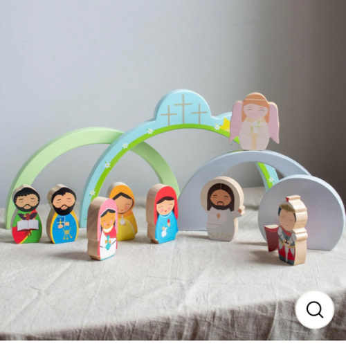 Easter Morning Wooden Playset
