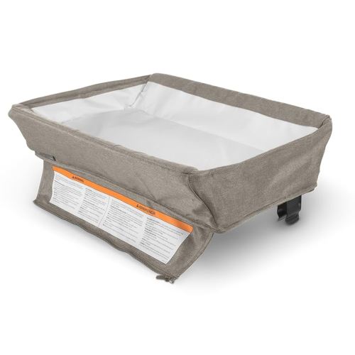 UPPAbaby Remi Changing Station/Wipeable Surface/Simple Attachment and Storage/Wells (Dark Taupe Mélange)