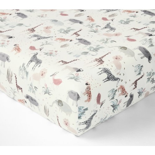 Safari Organic Cotton TENCEL™ Crib Fitted Sheet