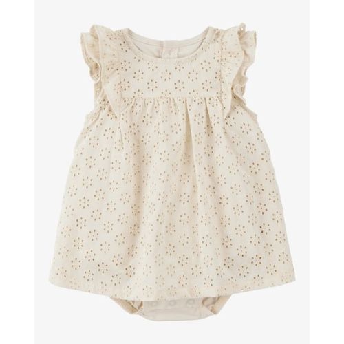 Baby Solid Cotton Dress - Cream - Carter's | Carter's