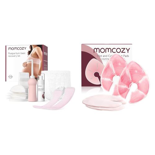 Momcozy Postpartum Recovery Essentials Kit &Larger Breast Therapy Packs