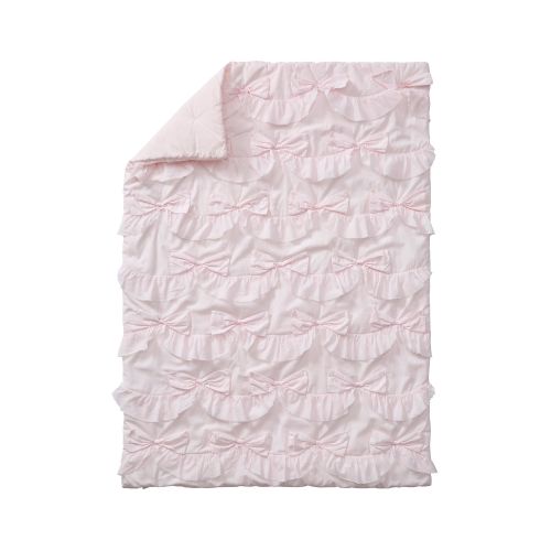 LoveShackFancy Sweet Dreams Bow Baby/Toddler Quilt, White