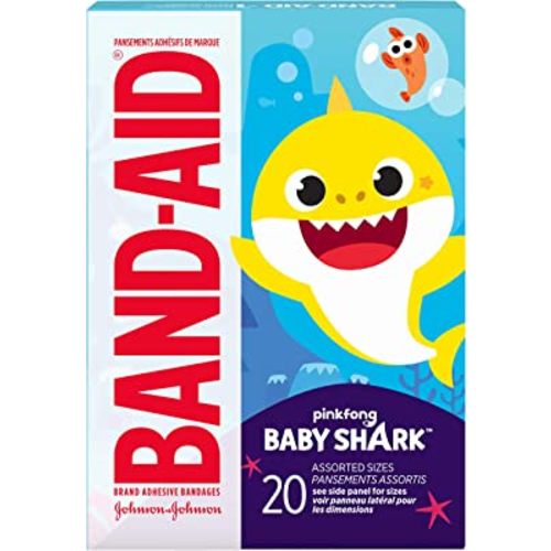 Band-Aid Brand Adhesive Bandages Baby Shark 20CT