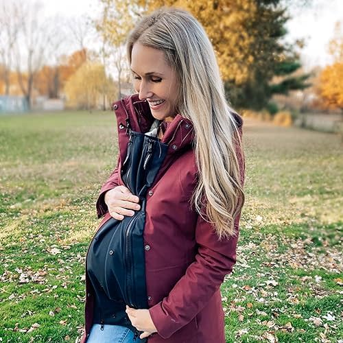 Universal Jacket Extender for Maternity and Babywearing, fits MOST zips, black, one-size