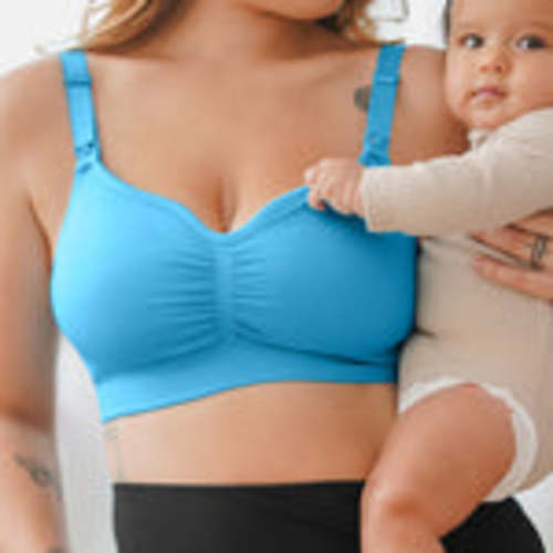 Sublime® Bamboo Maternity & Nursing Longline Bra Top | Oatmeal Heather - Kindred Bravely