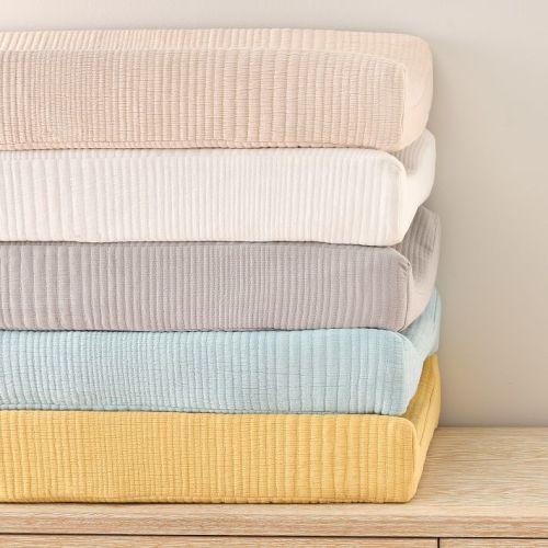Organic Cotton Matelasse Changing Pad Cover