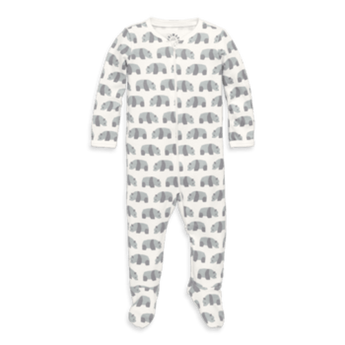 Baby Organic Animal Friends Zip Footie, 3-6M