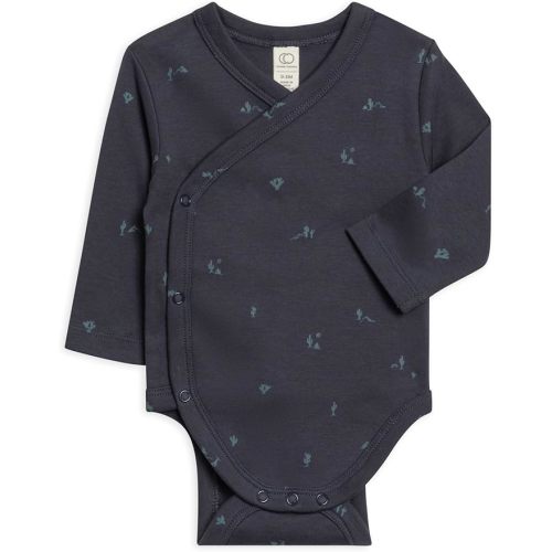 Colored Organics - Organic Cotton Baby Kimono Bodysuit - Long Sleeve One Piece