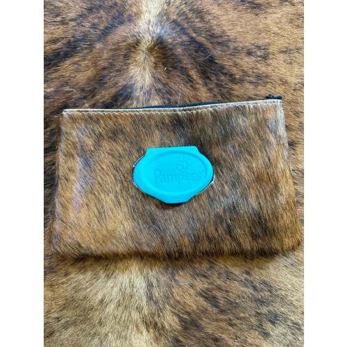 Cowhide baby wipes case
