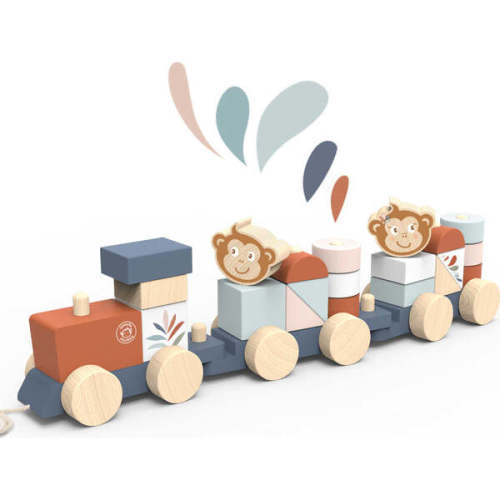 Stacking train - Speedy Monkey | Maisonette
