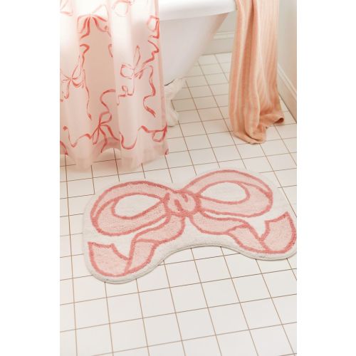 Twirly Bow Bath Mat