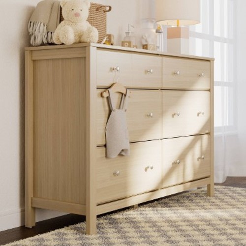 Storkcraft Horizon 6-Drawer Double Dresser - Driftwood