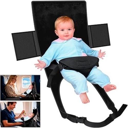 TRELC Portable Baby Airplane Bed, Toddler Airplane Bed for 1-12 Months Old Baby, Babies Infant Beds for Flight, Baby Travel Essential for Flying