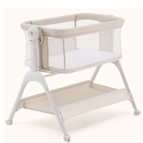 HARPPA Cuddly Sway | 3-in-1 Rocking Baby Bassinet & Bedside Sleeper with Anti-Reflux Mattress for Newborns | Attaches to Bed, Adjustable Height, Tool-Free Setup, Portable Wheels, CPSC Certified, Gentle Rocking Motion | Ideal for Infants, Safe Co-Sleeping