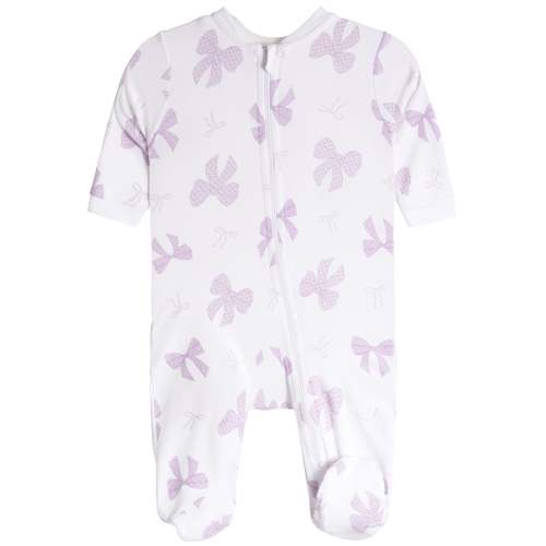 Purple Bows Footie