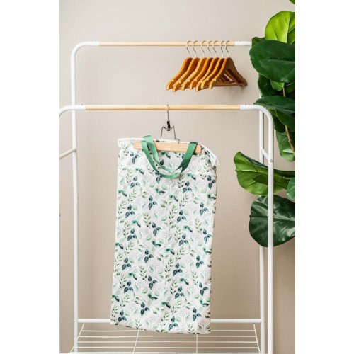 Large Zipper Hanging Wet Bag, Laundry Bag with Handles
