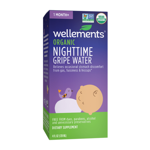 Organic Nighttime Gripe Water For Babies & Infants - Gripe Water For Night Time | Wellements
