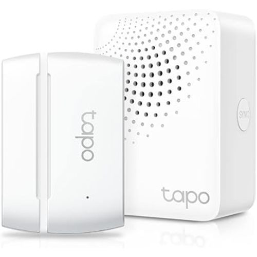 TP-Link Tapo Contact Sensor Starter Kit: T110 Contact Sensor + H100 Hub (Long-Range Low-Power Wireless Connectivity, Real-Time Notification, Up to 64 Devices)