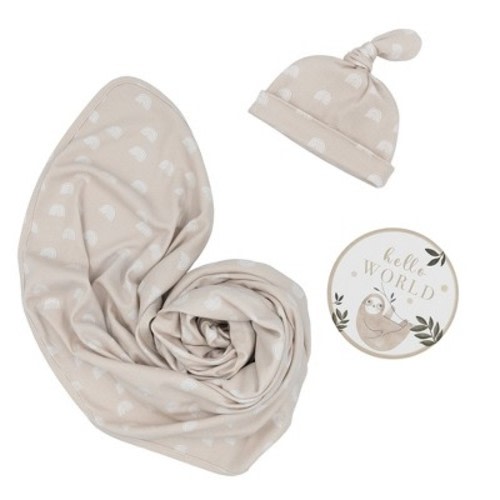 Living Textiles Hello World Gift Set - Rainbow Sloth