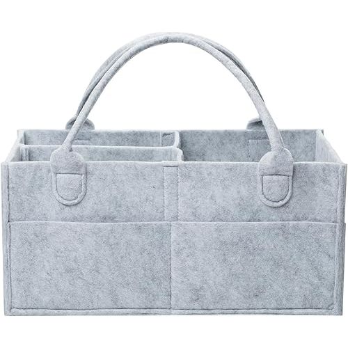 Mr. Pen- Baby Diaper Caddy Organizer, Grey, Large, Diaper Organizer, Car Diaper Caddy, Baby Caddy Organizer, Portable Diaper Caddy, Diaper Organizer for Changing Table, Baby Organizer for Nursery