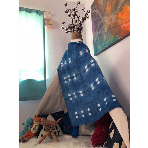 Shibori Muslin Swaddle Blanket | yuzuandrose