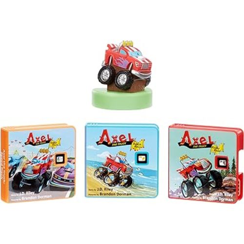 Little Tikes Story Dream Machine Axel The Truck Story Collection, Storytime, Books, HarperCollins, Audio Play Character, Gift and Toy for Ages 3+ Years