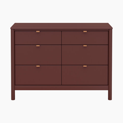 babyletto Bondi 6-Drawer Assembled Dresser - Crimson