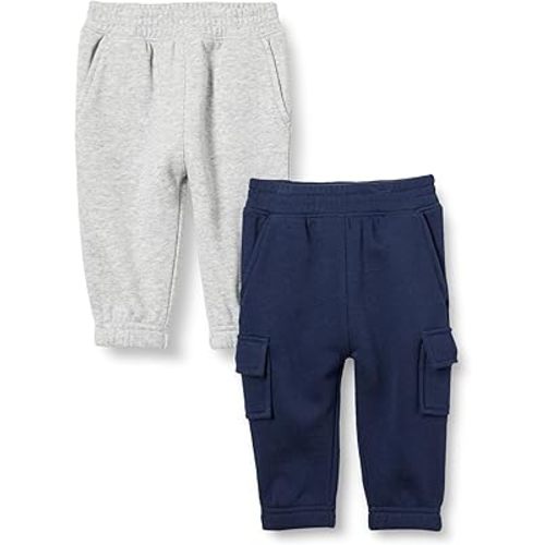 Amazon Essentials Baby Boys' Cargo Joggers, Pack of 2