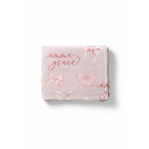 Bow Personalized Kids Blanket