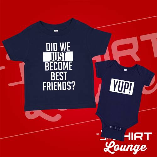 Did We Just Become Best Friends Set, Matching Sibling Shirts, Outfit, Big Brother Little Brother, Big Sister Little Sister, Cousin BFFs