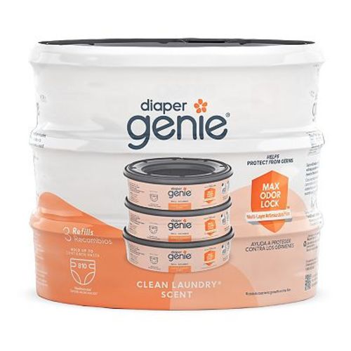 Diaper Genie 3-Pack Clean Laundry Scented Round Refills