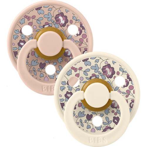 BIBS x Liberty Colour Eloise Latex Pacifier, Blush Mix (Pack Of 2) - BIBS Nursing & Feeding | Maisonette