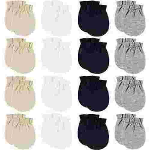 ONESING 16 Pairs Baby Mittens Baby Gloves No Scratch Baby Mittens for Newborn Baby Unisex 0~6 Months