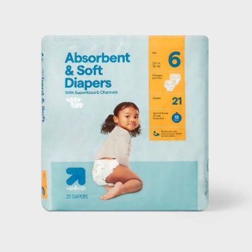 Disposable Diapers - up&up™ (Select Size and Count) (Color or Pattern May Vary)