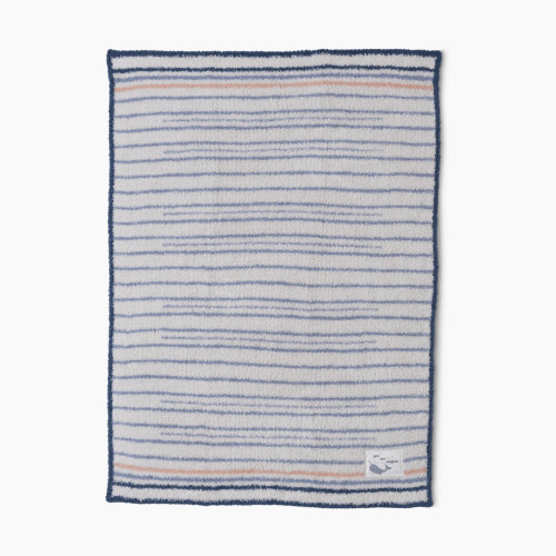 Barefoot Dreams CozyChic Narwhal Stroller Blanket - Moonlight