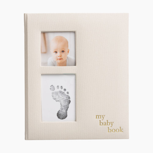 Pearhead Linen Memory Baby Book - Ivory